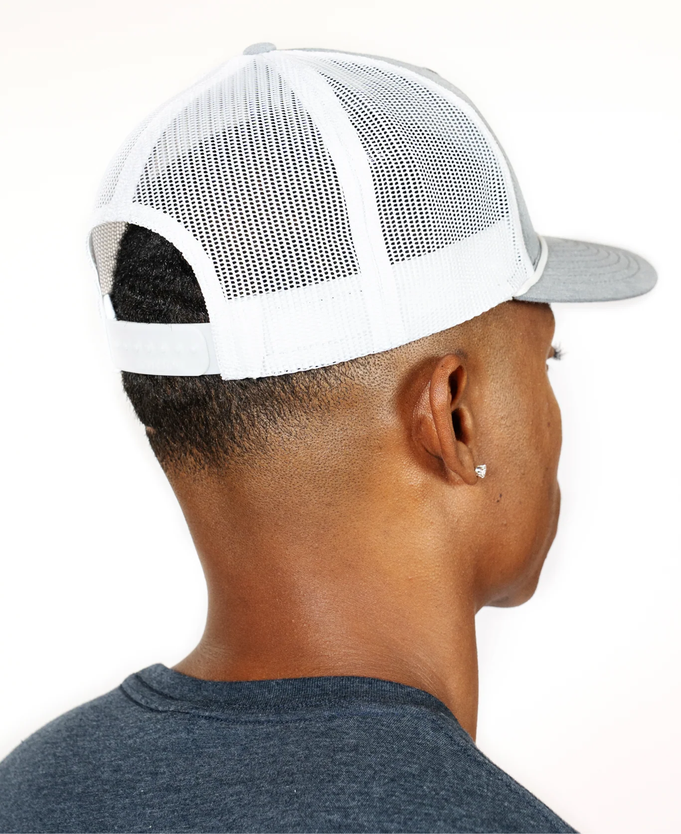 Classic EōS Rope Trucker Hat - White/Grey - Image 3