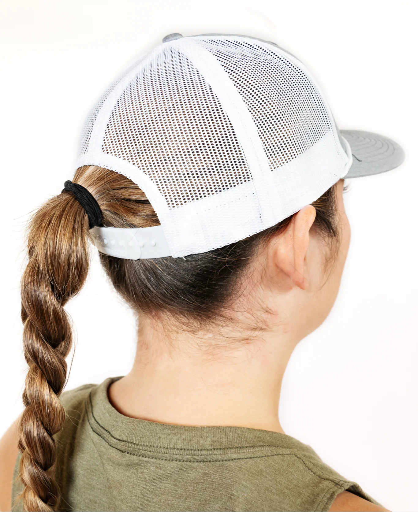 Classic EōS Rope Trucker Hat - White/Grey - Image 4