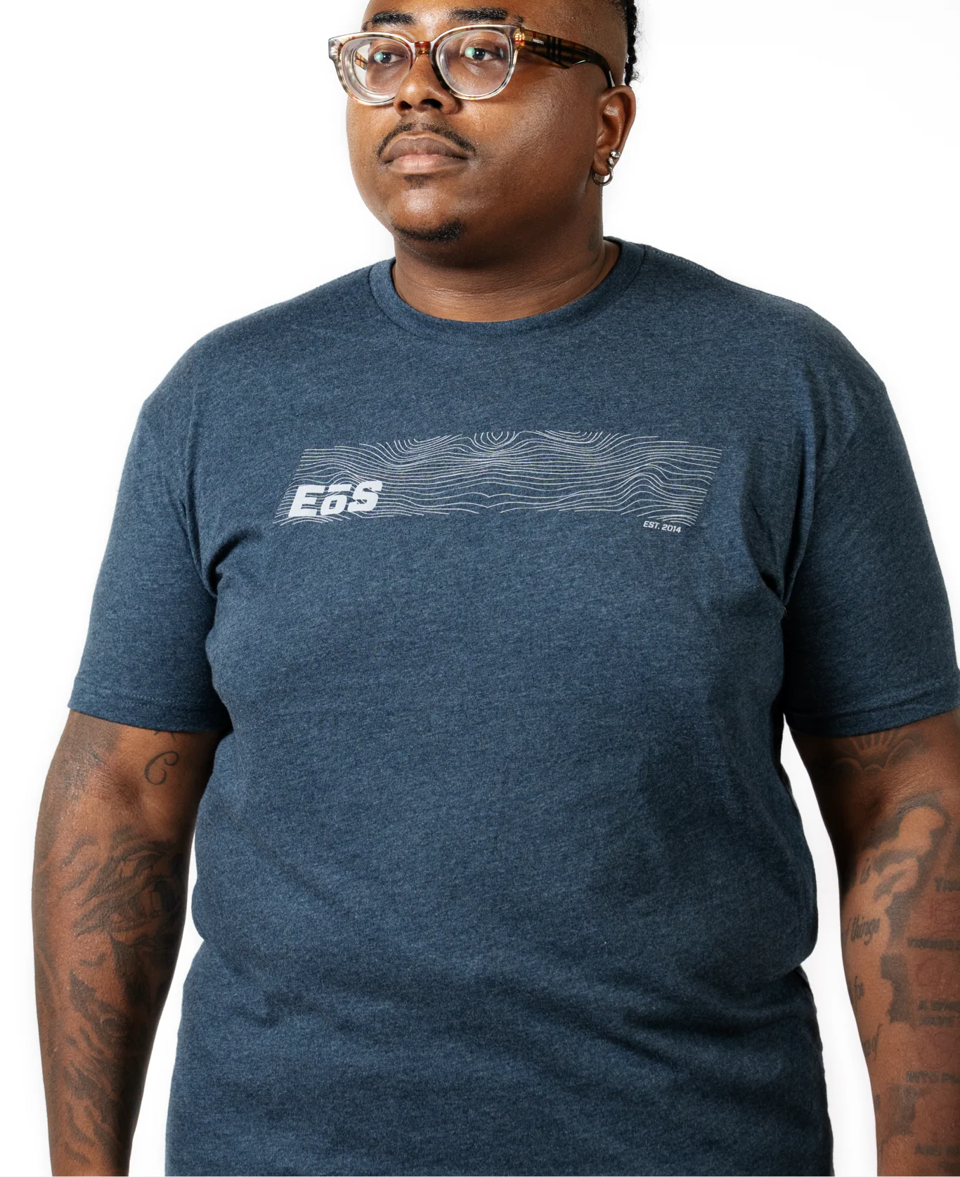 EÅS Next Level Geo Tee - Midnight Navy - Image 6