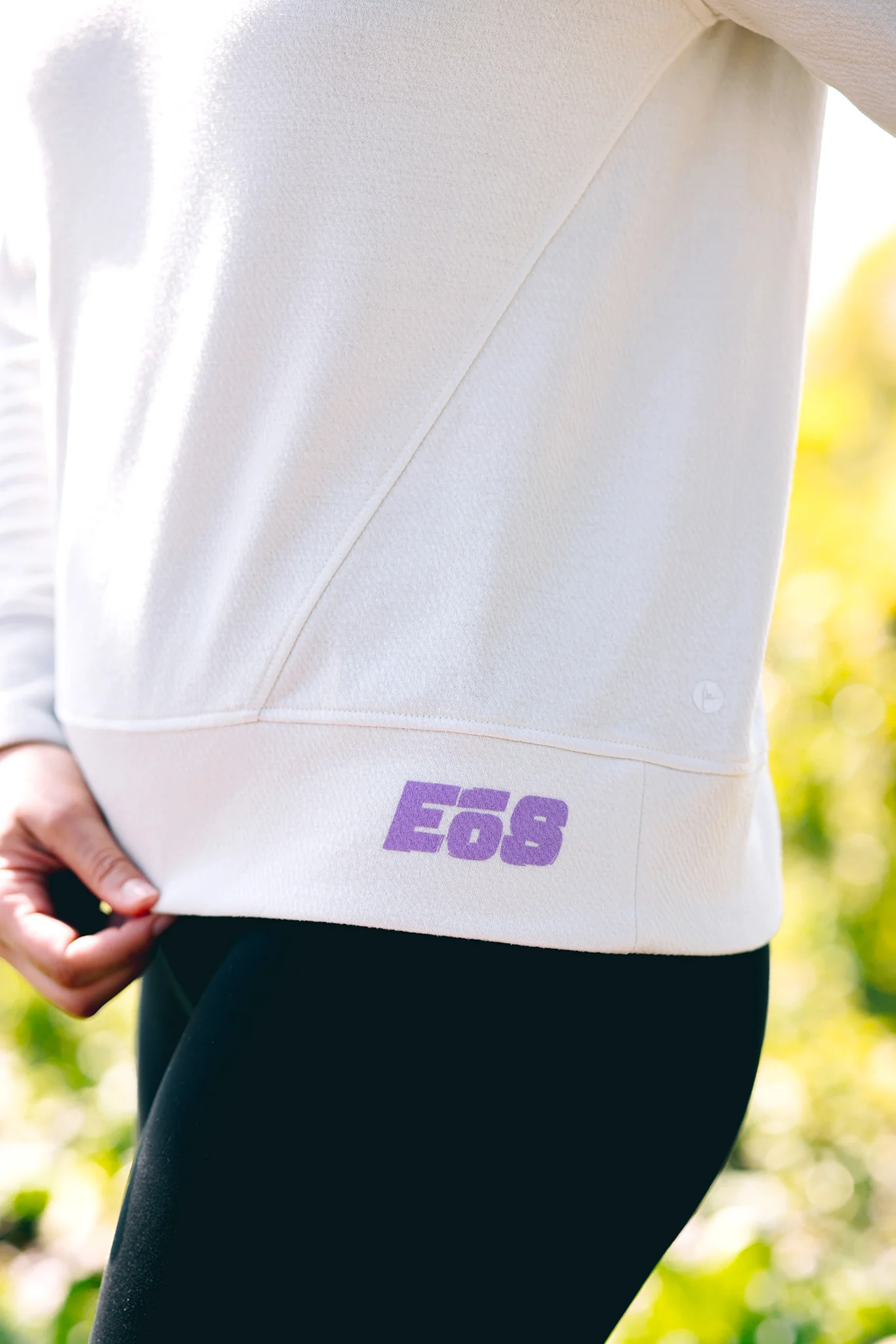 Women's Lightweight Hoodie - Oyster Mushroom - Image 3