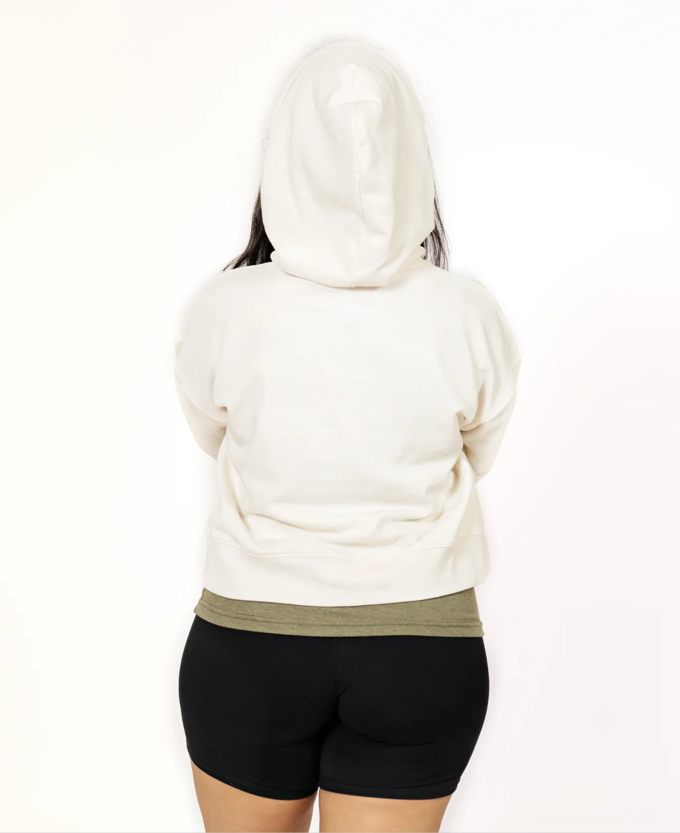 Women's EōS Brick Wall Fleece Hoodie - Gardenia - Image 6